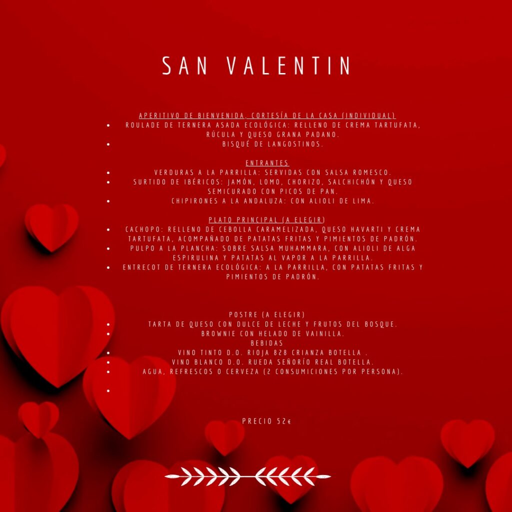 cenar en San Valentín en Madrid