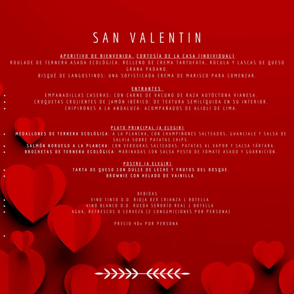 cenar en San Valentín en Madrid